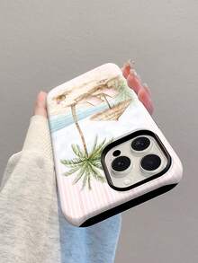 这款时尚手机壳采用沙滩椰树印花设计，表面光滑，双层结构，提供亮泽的防摔保护，专为 17 Pro Max 设计，也完全兼容 16 Pro Max、15 Pro Max 和 14 Pro Max。 - 彩色 - 查看 4