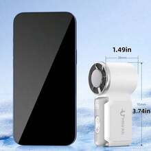 Quạt mini cầm tay USB 1 chiếc, kiểu dáng bo tròn, cảm giác mát lạnh, pin dung lượng cao, màu sắc thời trang, 199 cấp độ gió điều chỉnh, tuabin tốc độ cao hoạt động êm ái, nhỏ gọn, tiện lợi cho hoạt động ngoài trời, cắm trại, du lịch, bãi biển, văn phòng, trường học, tiệc bể bơi và sử dụng hàng ngày. - Nhiều màu - Xem 5