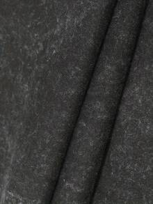 T Shirt Print ,Graphic-Cotton Tees Size Plus, Cartoon Round Neck Short Sleeve, 230g Washed And Used T-Shirt, Front Tito's Handmade Vodka Logo, Back With "AUSTIN TEXAS Tito's HANDMADE Vodka" Circular Text And Brand Logo, Tito's Vodka Theme ,Y2K,Oversized Shirt Men,With Shirt,Summer Tops,Shirt Suitable - 黑色 - 查看 4