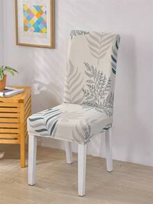 1pc/4pcs/6pcs Beautiful Chair Cover Printed Floral Pattern, Minimalist Design, Milk Silk Fabric, Non-Slip Elastic Fit, Suitable For Spring, Summer, Autumn, Winter - Multicolor - View 1