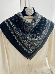 1 chiếc khăn vuông in họa tiết hạt điều phong cách đường phố, kích thước 27.6 inch, có thể dùng làm băng đô, khăn quàng cổ, phụ kiện thời trang đa năng. - Nhiều màu - Xem 17