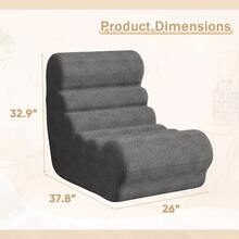 Bean Bag Chair For Adults Memory Foam Bean Bag Chairs, Fireside Chair Comfy Lazy Floor Sofa, Recliner Sofa For Living Rooms And Bedrooms (Grey) - Xám - Xem 2