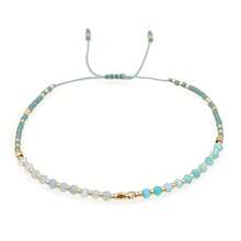 1pc Summer Fashion Colorful Stone Beaded Adjustable Braided Bracelet, Lucky Charm Bracelet, Couple Bracelet, Suitable For Daily Commute, Festivals, Gifts For Family And Friends, Birthday, Anniversary - Multicolor - View 10
