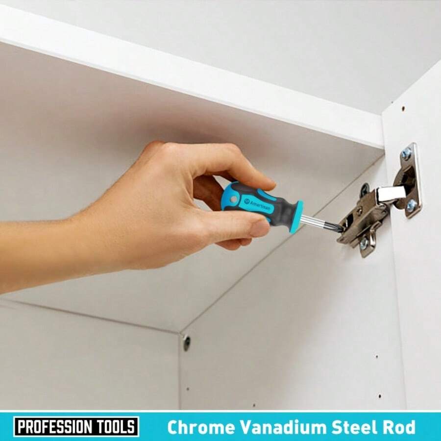 1pc Professional Slotted Screwdriver Set With Cushioned Handle - A - View 1