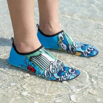 Vibrant Summer Cartoon-Style Water Shoes: Skin-Friendly & Breathable | Quick-Drying, Non-Slip, And Abrasion-Resistant Stream-Trekking Footwear | Lightweight & Casual Shoes For Home, Yoga, Outdoor Activities, And Beachwear