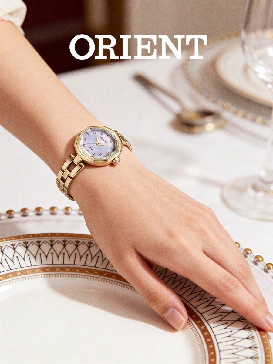 Orient 东方表女表，白色优雅时尚表盘，轻奢简约腕表，矿物水晶镜面不锈钢表带，适合多种场合日常佩戴，气质必备时尚腕表，3ATM防水石英机芯 SWD08003W0 - 白色 - 查看 1
