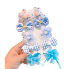 Noguez. Moños para Niñas Clips de Pelo para Bebés Mini Pinzas de Dibujos Animados para Niñas Pequeñas y Bebés Pasadores para Cabello Hair Clips - Azul - Ver 2