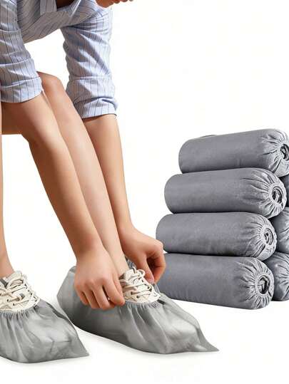50/30/20pcs Non-Woven Shoe Covers - Wear-Resistant And Non Slip, Disposable Non-Woven Shoe Covers, Thick Anti Slip And Dustproof Shoe Covers, Keep The Floor Clean, Suitable For Home Protection, Cleaning, Travel, Hotels, Mother's Day Gifts