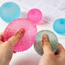 Squishy Creative Mulberry Colorful Fruit Jelly Ice Ball Squeeze Toy, Handmade Stress Relief Ball With Soft, Deformable, Crunchy Texture, High Aesthetic Value Fidget Toy, Birthday Gift - Multicolor - View 3