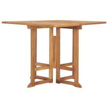 vidaXL Klappbarer Garten-Esstisch 90x90x75 Cm Massivholz Teak - A - View 3