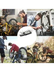 Portable Bicycle Repair Tool Kit - Hex Wrench, Nut, Tire, Screwdriver For Motorcycle & Bicycle Maintenance - A - 查看 8