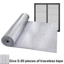 Tấm cách nhiệt che nắng cửa sổ WISKIND, Tấm che nắng gia đình, Tấm che nắng hai mặt, Màng nhôm dày, Màng bong bóng, Vật liệu cách nhiệt và giữ nhiệt, Chống tia UV, Bảo vệ sự riêng tư, Xe RV, Vườn, Ban công, Cửa sổ, Phòng tắm nắng, Ban công, Tấm cách nhiệt che nắng - bạc - Xem 30