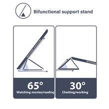 Ốp bảo vệ máy tính bảng gập gọn cho Galaxy Tab S9 S8 S7 A9 A9+ A7 Lite S6 Lite A8, chống sốc. - Màu xanh hải quân - Xem 4