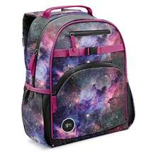 Backpack for School Boys Girls Kindergarten Elementary Toddler Backpack Fletcher Collection - Medium 15" tall Nebula - 12 litros - Ver 2