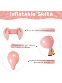 30/60pcs Dusty Pink Balloons 12 Inch Blush Pastel Light Baby Pink And White Latex Party Balloon With Clear Balloons For Women Girls Boho Birthday Wedding Bridal Shower Anniversary Party Decoration, Mother's Day, Teacher Appreciation Gifts - Multicolor - View 7