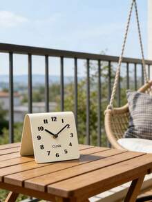1pc Creative Small Desktop Clock, Student Bedside Table Decor Clock, Silent Non-Ticking Wall Clock, Suitable For Living Room, Bedroom, Kitchen, Bathroom And Office Desktop Decor, Modern Design Home Decor Clock, Birthday Gift, Holiday Gift - Digital Clock - View 8