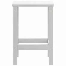 vidaXL Adirondack-Gartentisch Weiß 38x38x46 cm HDPE - A - Übersicht 4