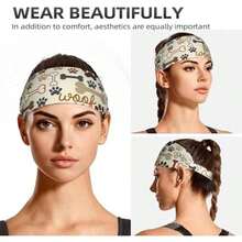 Westie Dogs Beach Summer Tropical Workout Headbands Fashion Sports Sweatbands Yoga For Fitness Athletic Non Slip Wicking Headscarf For Men Womens Girls Summer Accessories Elastic Bands - 金子 - 查看 6