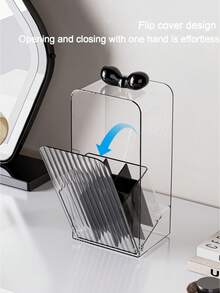 Hộp đựng cọ trang điểm bằng acrylic trong suốt mới, hộp đựng son môi, hộp đựng mỹ phẩm, hộp đựng đồ trang điểm để bàn, hộp đựng cọ đa chức năng, thích hợp cho gia đình, phòng tắm, phòng ngủ và bàn trang điểm. - Nhiều kiểu dáng - Xem 5