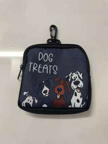 Zippered Dog Training Treat Bag - Portable Polyester Pet Treat Pouch, Suitable For Outdoor Activities And Walking, Colorful Design, Single-Sided Printing, One Side Transparent, Essential For Dog Walking | Vibrant Pet Accessory | Durable Zipper Closure - Multicolor - View 9