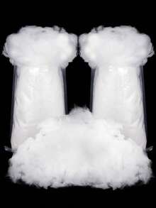 Ruột bông polyester đàn hồi cao 360g, đóng gói chân không, thích hợp để làm gối trang trí, đồ chơi, các dự án may vá DIY và trang trí nhà cửa. - Trắng - Xem 3