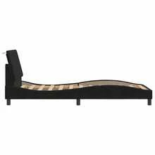 vidaXL Bettgestell Ohne Matratze "Hanko" Schwarz 90x200 Cm Samt - Black - View 6