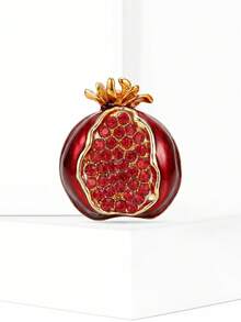 1pc Zinc Alloy Pomegranate Brooch - Red 5769 - View 7