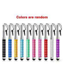 2pcs/5pcs Gypsophila Retractable Stylus Pen 3-Section Extendable Capacitive Touch Pen Universal Compatible With Apple Devices Android Phone Tablet Screen Drawing Writing Handwriting Pen With Dust Plug Cap Small Gift For Students Office - Multicolor - View 11