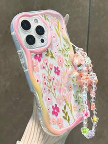 Ốp lưng điện thoại dày dặn, chống sốc, họa tiết hoa nhí màu kem, viền lượn sóng, tương thích với iPhone 17/17Pro/17ProMax, 16 XR/7/8, 15 ProMax, 12 ProMax, 13 ProMax, 14 ProMax, 13, 14, 11, 12P, 14P, 11P, 12P, XS, XR, 7/8P, 7/8 GES2, A13 4G, A22, A21S, A51 4G, A52, S22 Ultra, A33 5G, A34, A35, 10, Note 11 4G, 11 Lite, A53, A14, A23, S23 Ultra, S24, A14, A15, S23, A73, A55, A54, Phones - Nhiều màu - Xem 2