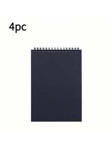 Bộ 4 cuốn sổ vẽ PUKAMAM màu đen chất lượng cao, bền chắc - Giấy vẽ màu nước không chứa axit, gáy xoắn, mỗi bộ gồm 30 tờ (tổng cộng 120 trang), thích hợp cho vẽ tranh, phác thảo, bút chì, than chì, phấn màu - Lựa chọn lý tưởng cho nghệ sĩ, sinh viên và những người đam mê nghệ thuật. - nhiều màu - Xem 15