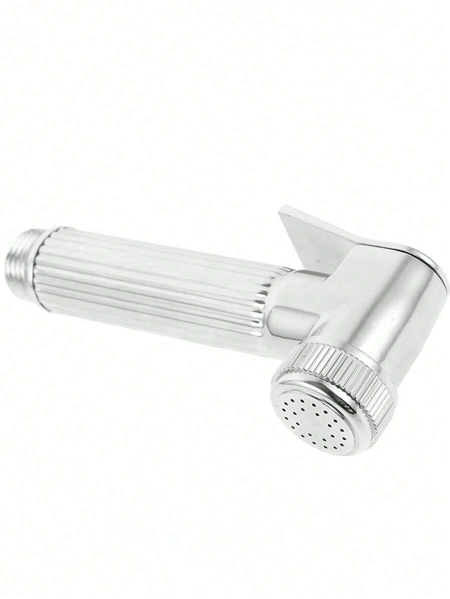 1个锌合金加压手持式冲洗喷头，高压淋浴喷头，带通用接口，适用于浴室清洁、宠物清洗、冲水等。 - 銀色 - 查看 1