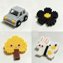 1000 hạt nhựa nung chảy 2.6mm/gói, hạt nhựa lỗ nhỏ sáng tạo, phụ kiện bổ sung, hạt nhựa nung chảy thủ công, nghệ thuật pixel DIY, ghép hình 3D, hạt nhựa ủi DIY, đồ thủ công mỹ nghệ. - C - Xem 6