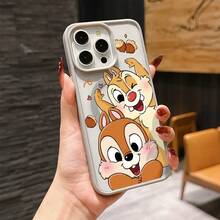 Inspired By A Minimalist "Macaron" Aesthetic, This Disney Chip 'n' Dale-Themed Phone Case Features An Exquisite And Elegant Design. The Case Is Equipped With Shock-Absorbing Bumpers For Drop Protection And Supports Magnetic Charging Functionality. Compatible With The IPhone17 Pro Max/17 Pro/17 Air/17, 16, 15, 14, 13, 12, 11 Pro Max, X, XR, And XS Max Series, As Well As The SamsungS22/23/24/25 Series, It Makes For An Ideal Holiday Gift For Friends And Family. - 淺灰色 - 查看 1