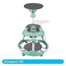 THE BABY SHOP Andadera Plegable C/ Tapete Saltarín Rana Musical Tek-204 - Verde - Ver 6