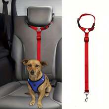 2-In-1 Adjustable Dog Car Safety Harness, Using This Backseat Tether And Loop Ensures Your Pet's Safety On The Road - Multicolor - View 12