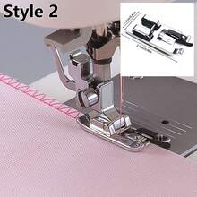 1pc Iron Alloy Sewing Machine Presser Foot - Silver - View 17