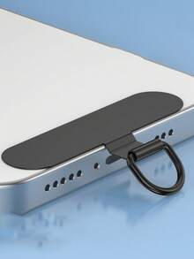 Móc khóa dây đeo điện thoại bằng thép không gỉ xoay 360° - Miếng đệm kim loại giúp gắn dây đeo điện thoại chắc chắn. - Nhiều màu - Xem 13