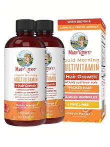 Liquid Multivitamin For Women With  – Hair Growth, Skin, And Energy Support – Biotin 10,000mcg, B-Complex, Vitamin D & C – Peach Mango Flavor – 30 Fl Oz - 2瓶 - 查看 9