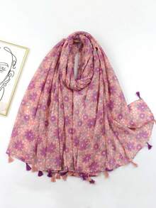 1 chiếc khăn choàng dài mỏng kiểu Bali dành cho nữ, thích hợp du lịch và sử dụng hàng ngày. - Nhiều màu - Xem 4