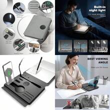 Notebook with book light Personalized Notebook with 10000mAh Power Bank and 3-in-1 Wireless Charger Hardcover Journal Set with Pen and Gift Box Journal for Men Women School Travel Business Gift. - como en la imagen - Ver 1
