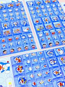 High Quality 3D Cute Stickers, Interesting Shiny Embossed Decor, 3D Interesting Japanese Anime Stickers, Crystal Stickers, With Solid Texture, Exquisite 3D Design, Self-Adhesive Waterproof Decorative Stickers, With Tactile Effect And Rich Decorative Atmosphere, Mixed Color Design, Asymmetric Shape, Waterproof Decorative Stickers / Some Styles May Have Color Difference, Random 3D Embossed Interesting Stickers - Multicolor - View 8