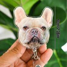 Cuộn dây đeo ảnh thẻ thú cưng tùy chỉnh, Giá đỡ thẻ ID hình mặt chó cá nhân hóa, Thẻ tên y tá có thể thu gọn, Thẻ ảnh mèo bằng acrylic, Quà tặng Valentine, Hình mặt chó hoặc mèo tùy chỉnh, Quà tặng cho người nuôi chó, Giá đỡ thẻ ID thú cưng cá nhân hóa, Cuộn dây đeo thẻ y tá, Cuộn dây đeo thẻ y tế, Dành cho bác sĩ/y tá, Đồ dùng học tập, Giá đỡ thẻ ID thiết yếu cho năm học mới. - Cuộn giấy huy hiệu H-Pet - Xem 2