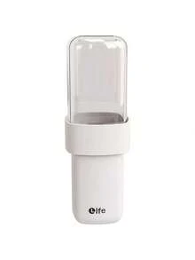 Vaso para cepillo de dientes transparente, estuche portátil para cepillo de dientes, almacenamiento de pasta de dientes, vaso de viaje para lavarse, accesorios esenciales para negocios, regreso a la escuela, hogar y viajes - Multicolor - Ver 15