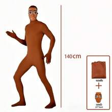 Tungtungtung Sahur Cosplay Stage Prop, Triple T Short Video Shooting Costume, Brainrot Animals Meme Wooden Stick Mask Funny Prank Prop, Halloween Gift - Multicolor - View 13
