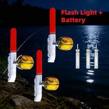 Set de 3/6 piezas + baterías Luz LED verde roja intermitente para varilla de pesca, campanas de mordida, herramientas de alarma (baterías incluidas) - Multicolor - Ver 18