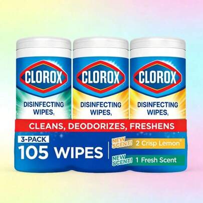 (Family Pack) Bleach-Free Cleaner Wipes Offer A Convenient And Effective Way To Clean And Freshen Household Surfaces Without Harsh Bleach.
