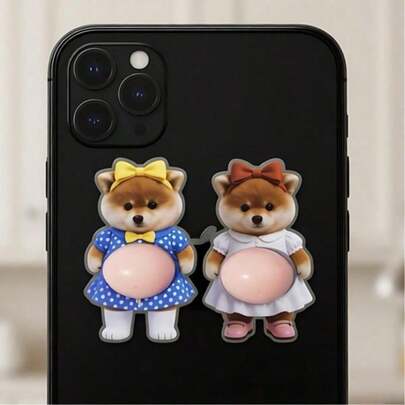 1 miếng dán hình mèo 3D dễ thương, hình mèo hoạt hình và chó Shiba Inu chống va chạm, phù hợp cho thanh thiếu niên và người lớn, đồ trang trí và quà tặng sáng tạo, có thể dán lên laptop, điện thoại, sổ tay, cốc, hình dán hoạt hình PVC chống thấm nước, tự dính trang trí mặt sau điện thoại, phù hợp cho thanh thiếu niên, bé trai và bé gái, có thể dùng để trang trí laptop, bình nước, ván trượt, quà tặng tiệc tùng, phụ kiện điện thoại thời trang.