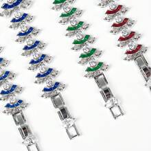 1条18厘米女士可调节链条手链，时尚优雅，珐琅工艺，独特设计，适合女性日常佩戴、节日庆典和馈赠。 - 手鍊 - 查看 8