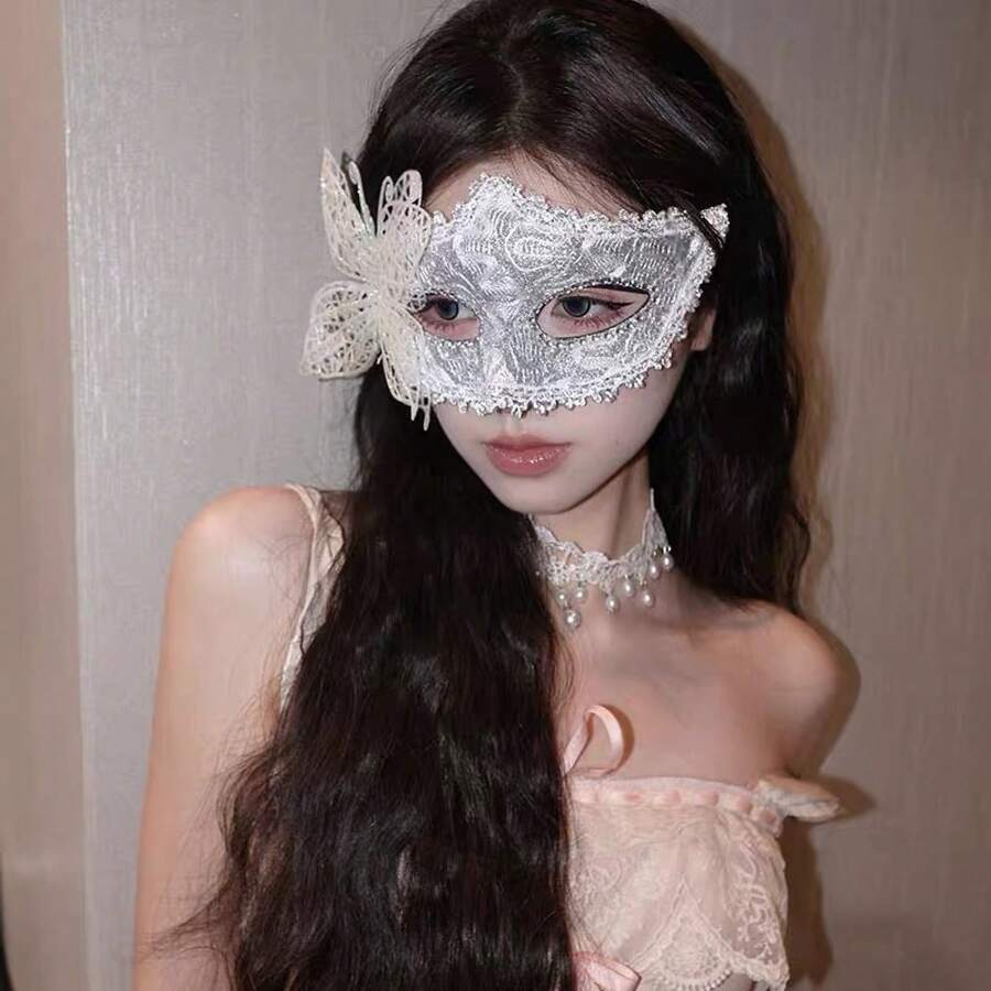 Holiday Masquerade Princess Women Adult Party Half-Face Half-Face Eye Prop - TS1119-9 Màu đen - Xem 1