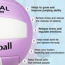 5# Standard Size Volleyball Set - Volleyball + Portable Net Bag + Air Pump, All-In-One, No Need For Additional Purchase, Ready To Use. Portable & Compact Storage, Reinforced Net Bag, Lightweight And Easy To Carry, Convenient For Travel And Training. Comes With Air Pump For Easy Inflation To Standard Pressure. Suitable For Training, PE Class, And Recreational Use. - Multicolor - View 5